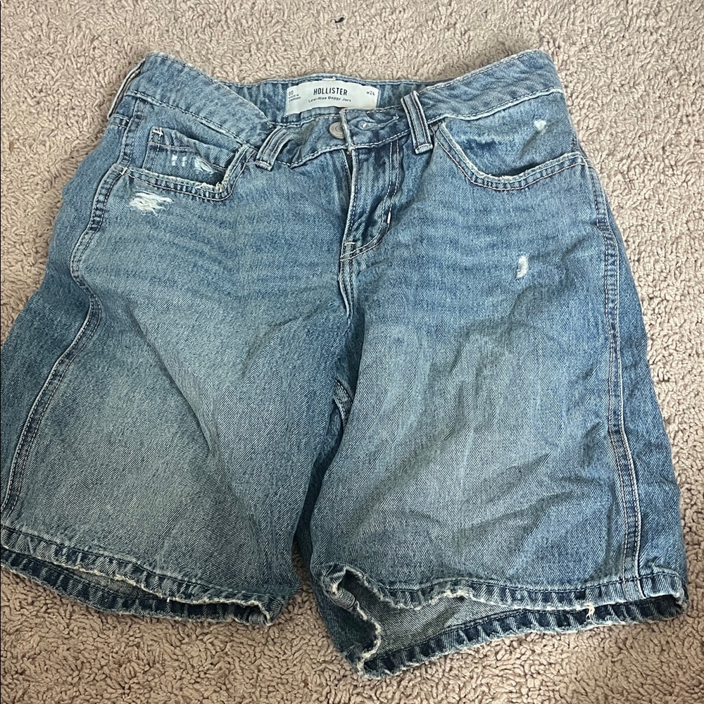 Hollister Women's Light Blue Jean Shorts